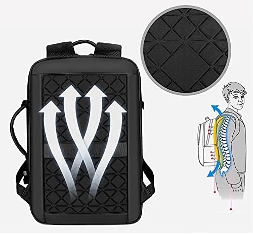 Meinaili 1802-15.6-Inch Waterproof Laptop Backpack With Usb Charging Port-Grey.