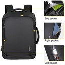 Meinaili 1901 Business Anti Thief Travel Laptop Backpacks with USB - Black.