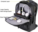 Meinaili 1901 Business Anti Thief Travel Laptop Backpacks with USB - Black.