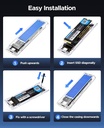 ORICO NVME Case, M.2 SSD USB C Case 10Gbps, PCIe USB 3.2 Gen2 External Adapter