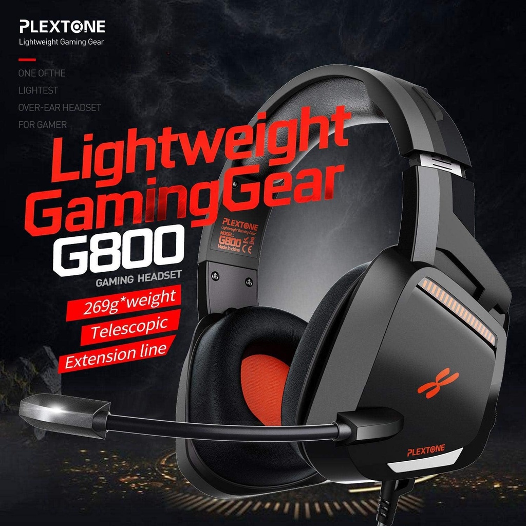 Plextone G800 - 3.5MM Gaming Headset Extra Bass Lightweight Gear