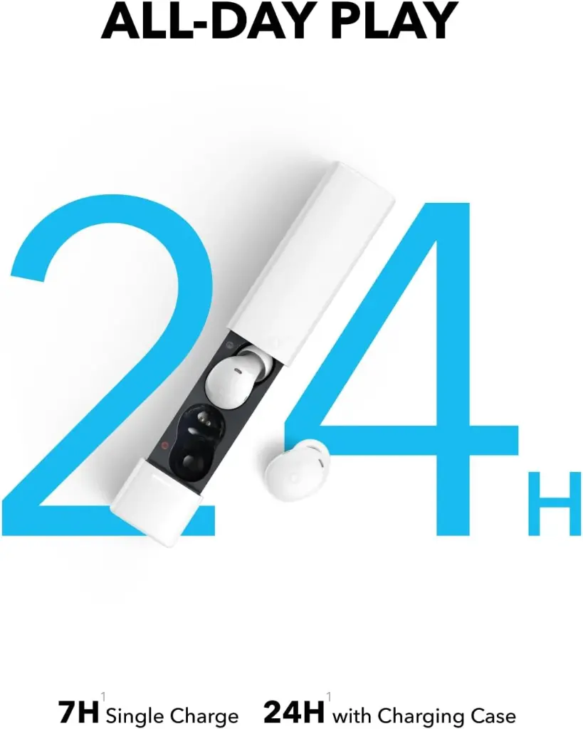 Anker Soundcore A30i True Wireless Earbuds – Bluetooth In-Ear Headphones with Smart Noise Cancellation, 24-Hour Playtime, AI-Enhanced Calls, IP54 Water Resistance – Blue