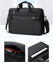 Golden Wolf Laptop Shoulder Bag, 15.6 inch, Water Resistant, Black
