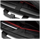 Golden Wolf Laptop Shoulder Bag, 15.6 inch, Water Resistant, Black