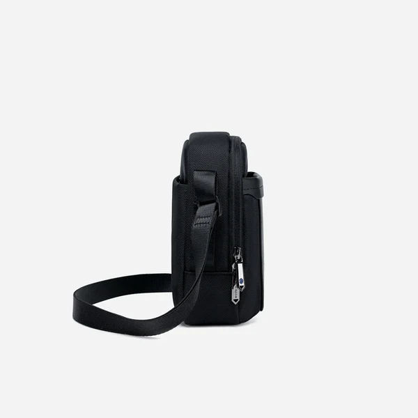 Arctic Hunter K00688 Men's Shoulder Bag – 9.7" Waterproof Crossbody Casual Bag with Adjustable Strap and Multi-Compartment Design – Black