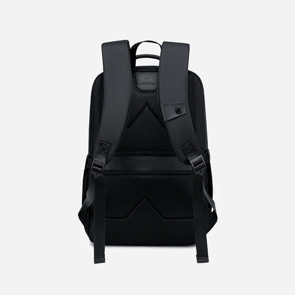 Arctic Hunter- B00671-Black Slim Backpack for Men 16L Compact Office 15.6-inch Laptop Bag 2 Pockets