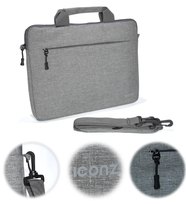 ICONZ London Toploading Bag 13.3 Light Grey-3036
