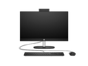 23C1-INTEL OPP HP 24 inch All-in-One Desktop PC JetBlack T NT Fixed CheddarGouda CoreSet Front CamUp GreyBG