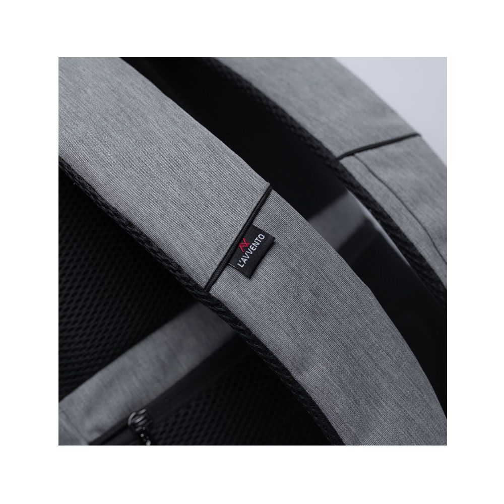 L'AVVENTO BG57A Laptop Backpack fits up to 15.6" - Gray-BG57A.