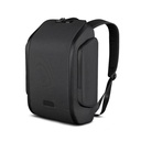 L'avvento Business Laptop Anti-theft Backpack Foldable Design, Polyester + microfiber leather, 46*33*16 cm, 18L,