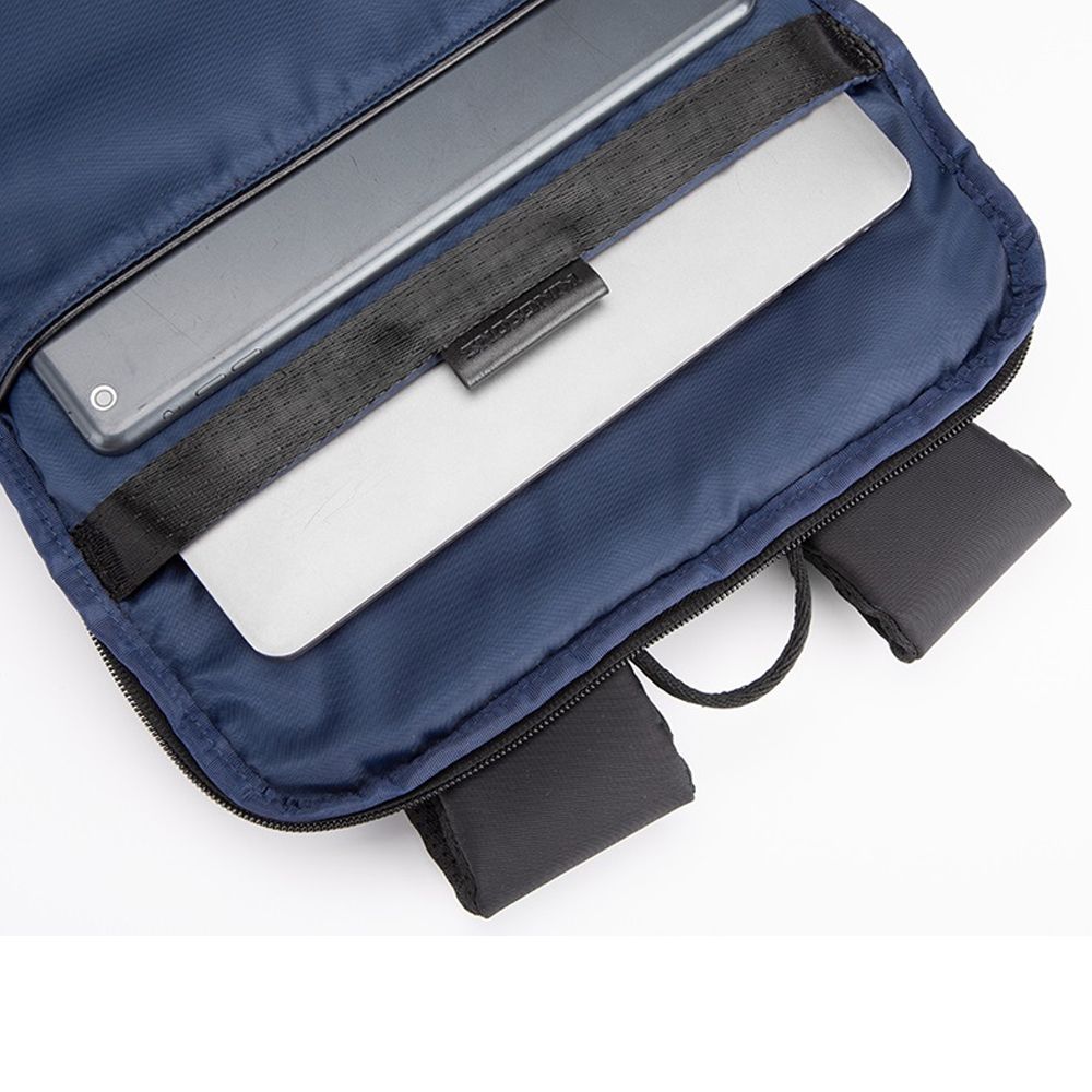 L'avvento Laptop Backpack Fits Up To 15.6” with Tablet Pocket, USB Out, Made By Water Repellent Polyester Fiber, Black