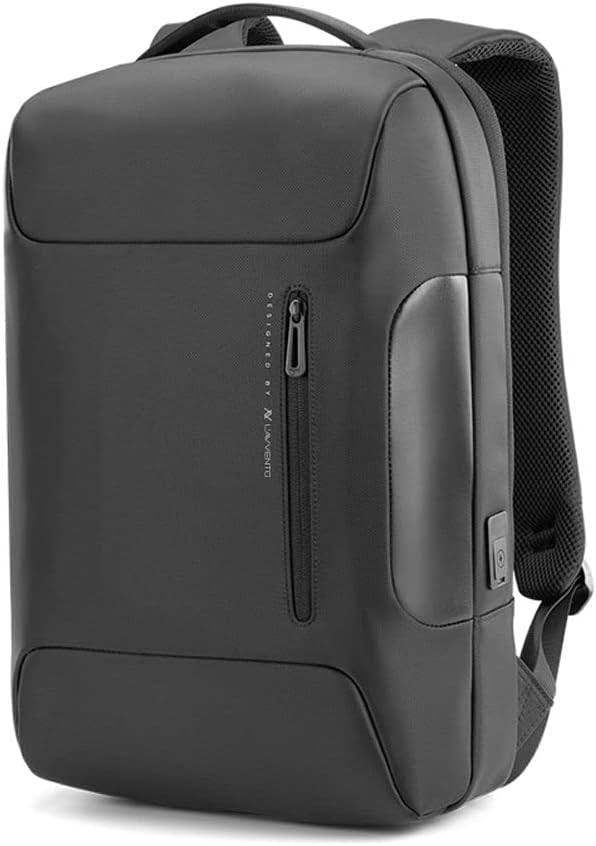 L'avvento Laptop Backpack Fits Up To 15.6”,  USB Out, Made By Polyester Fiber, Black