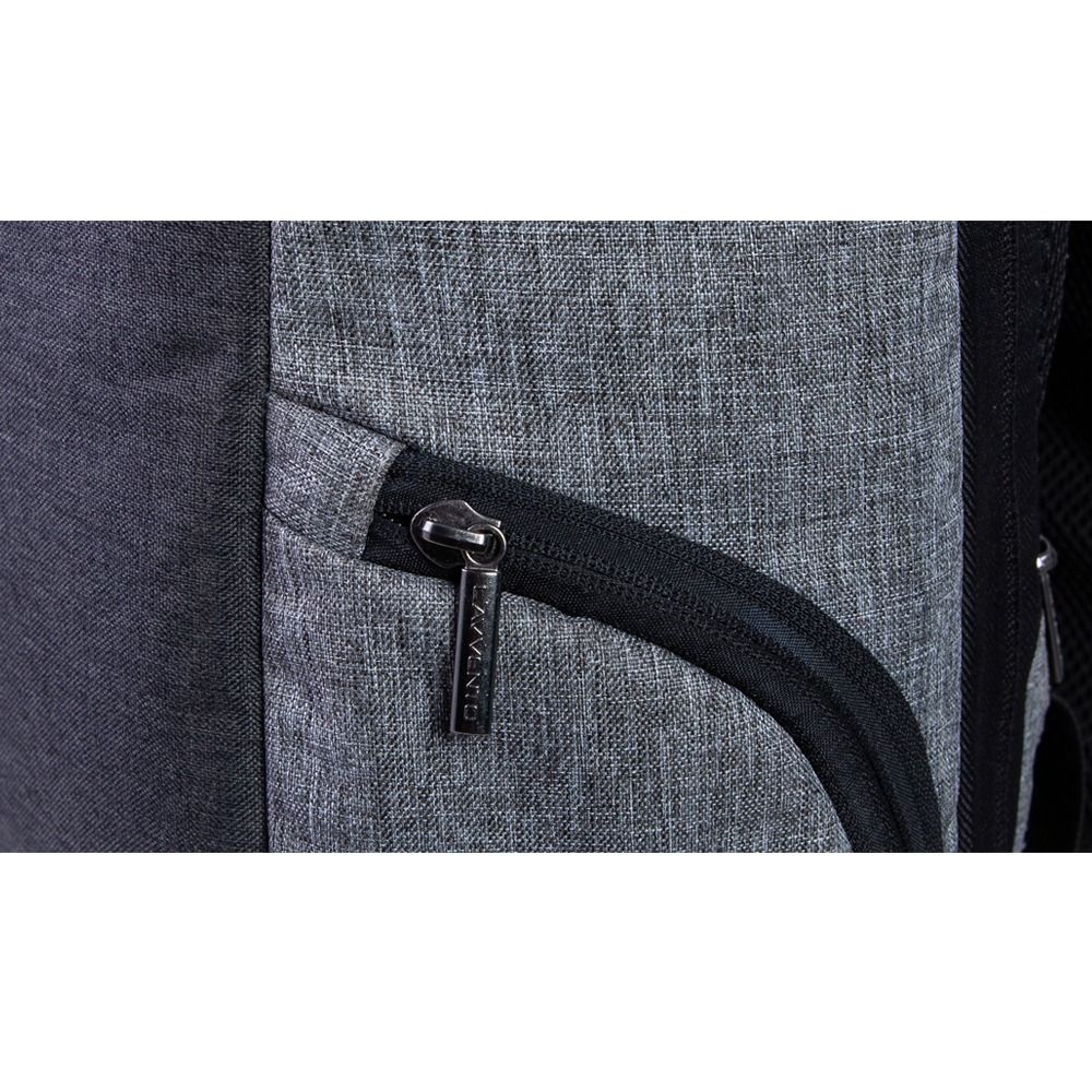 L'avvento Laptop Backpack, Made by High Quality Nylon Material  Zipper Puller fits up to 15.6", Gray
