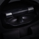 L'avvento Laptop Trolley Backpack Bag Up to 15.6" Laptop , Nylon and PU Material with Multi Pockets and Wheel Cover, And Strasp holder - Black