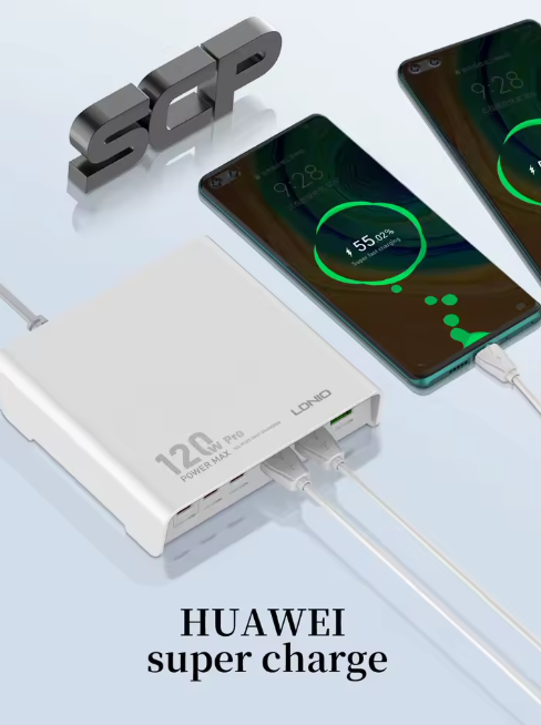 LDNIO DESKTOP SUPER FAST CHARGER 120W -Q605