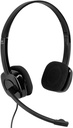 Logitech Headset H151 Wired Headset with Mic, Analog Stereo Headphones with Rotating Noise-Cancelling Microphone, 3.5 mm Audio Jack, in-Line Controls, Black