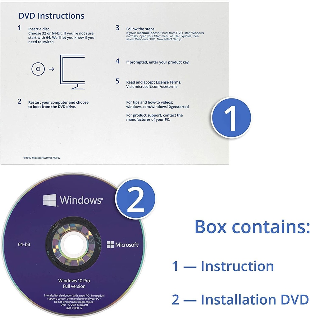 Microsoft OEM Microsoft Windows 10 64-bit - Card