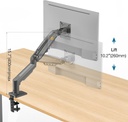 NB North Bayou Monitor Arm for 17-30 inch Screen Monitor Stand Height Adjustable Monitor Mount f80 Bracket Full Motion Gas Spring VESA 75/100mm Weight 2-9kg