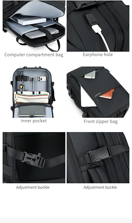RAHALA Expandable Waterproof Laptop Backpack – 35L, For Up to 15.6 Inch Laptop