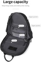 RAHALA Sling Bag for MenTravel Crossbody Bag, Water-Resistant Handbag with Multi-Pocket Organizer