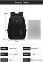 RAHALA-BR00740 15.6-Inch Laptop Business Travel Backpack Bag With USB Charging- Black