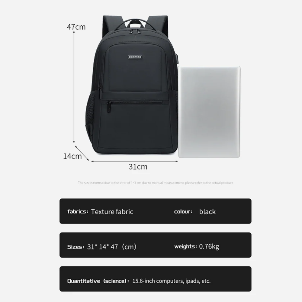 RAHALA-RAL 809BK- bags for men backpack for men 