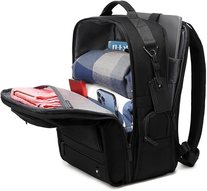 Rahala BNG125 Business-Casual Travel Water Resistant 15.6-Inch Laptop Backpack