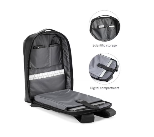Rahala KG-122 Smart 15.6-Inch Laptop Large Capacity Business Travel Waterproof USB Outport Black