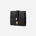 Rahala RA107 Men's 4-sided Bifold Leather Cardholder (Black)