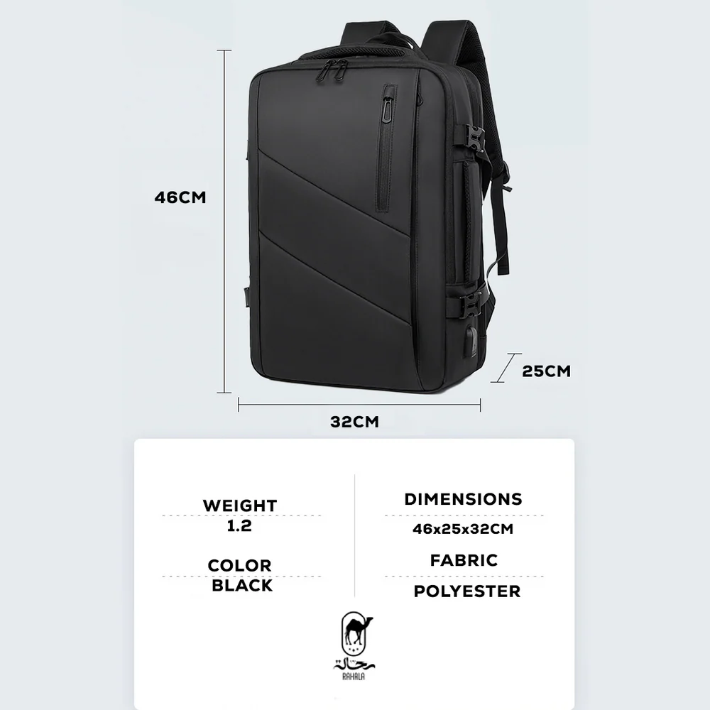 Rahala RAL490 Laptop Backpack 16″ Inch – Black