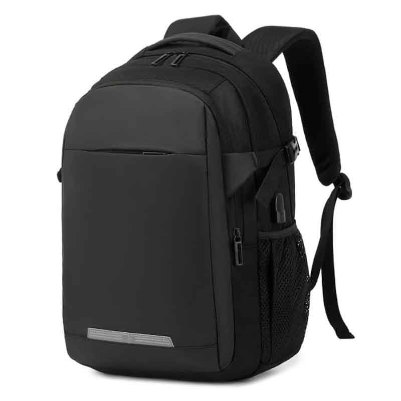Rahala- RAL2300-Black-Casual Laptop Travel Bag, Waterproof Backpack with USB Charging Port for Men a
