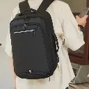 Rahala- RAL5306-Black bags for men backpack for men bags for school laptop backpack - Expandable - W
