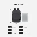 Rahala- RL2026- Blackunisex backpack waterproof, suitable for travel and work USB port .