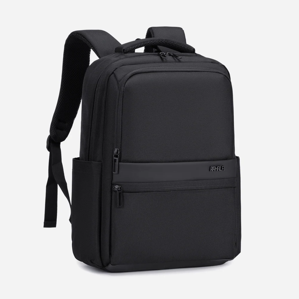Rahala-Rl-503 -Black Laptop Bag Expandable 15.6-inch Travel Waterproof Business Backpack USB.