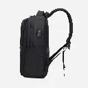 Rahala-Rl-503 -Black Laptop Bag Expandable 15.6-inch Travel Waterproof Business Backpack USB.