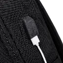 Rahala-Rl-503 -Black Laptop Bag Expandable 15.6-inch Travel Waterproof Business Backpack USB.