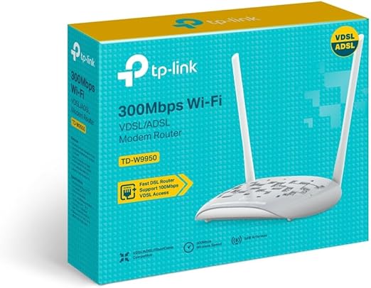 TP-LINK TD-W9950 300 Mbps Wireless N VDSL/ADSL Modem Router