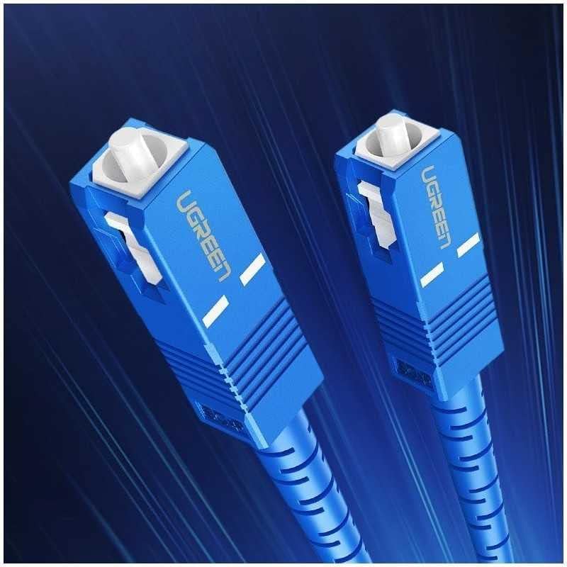 UGREEN  (70664) SC/UPC To SC/UPC Simplex Single Mode Fiber Optic Patch Cable 3M .
