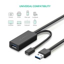 UGREEN  20826 USB 3.0 Extension Cable 5m (Black)