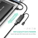 UGREEN  20826 USB 3.0 Extension Cable 5m (Black)