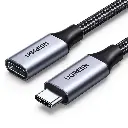 UGREEN  30205   USB-C Male to USB-C Female Gen Alu Case Braided Extension Cable 1m (Dark gray)