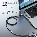 UGREEN  30205   USB-C Male to USB-C Female Gen Alu Case Braided Extension Cable 1m (Dark gray)