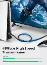 UGREEN  40178 HD150 8K HDMI Cable Male to Male Braided 1m