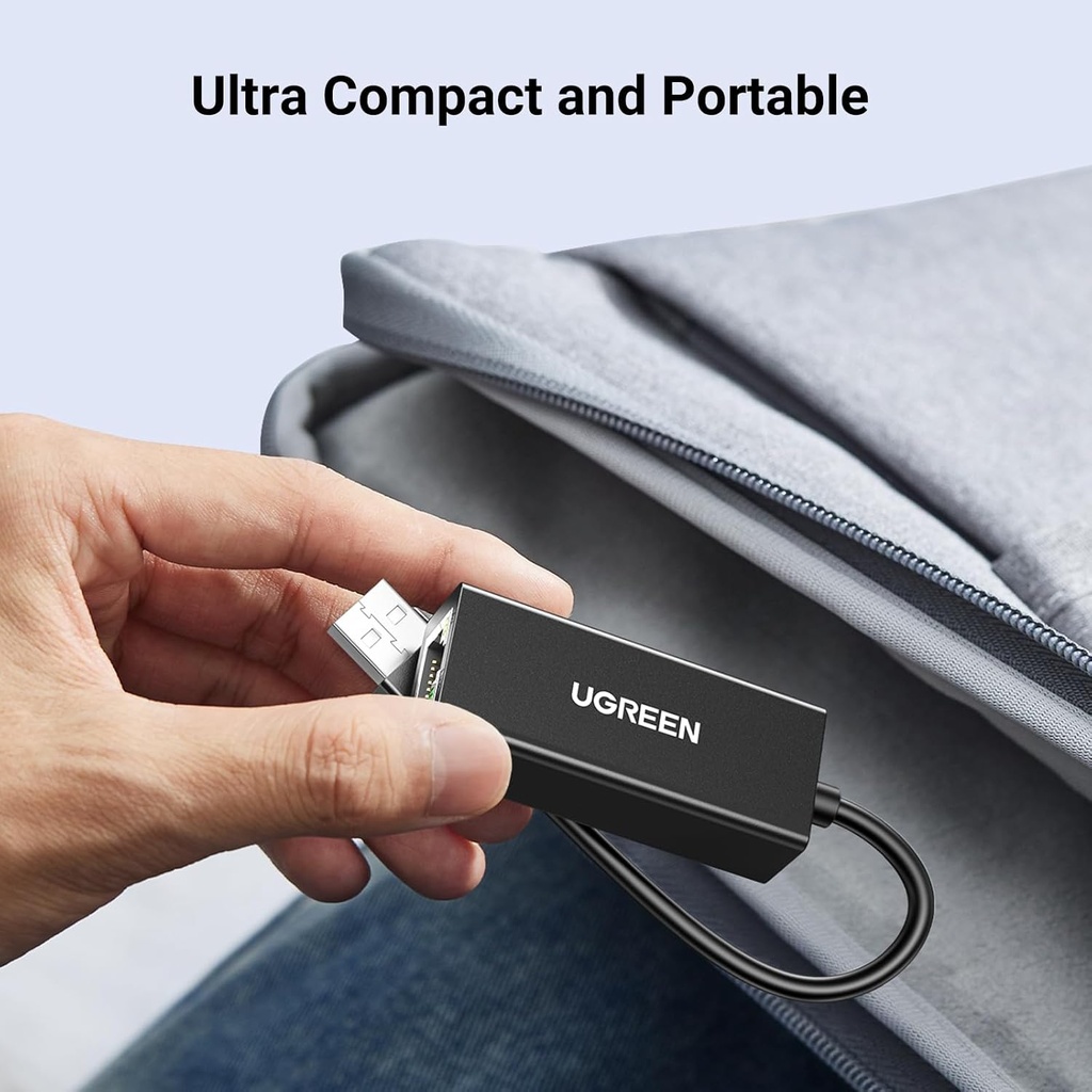 UGREEN 20254 CR110  USB 2.0 10/100Mbps  Ethernet Adapter (Black)