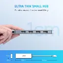 UGREEN CM219 (70336)  4-Port USB3.0 Hub with Micro USB Power Supply