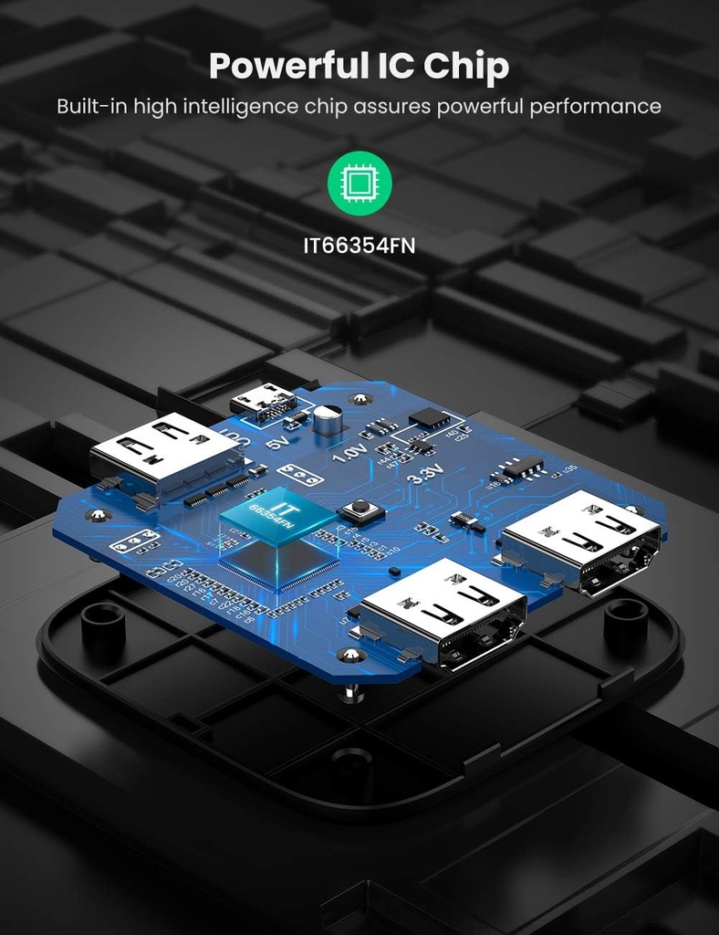 Ugreen HDMI- 2 in puts HDMI Switcher 2 In 1 Out 4Kx2K-60HZ