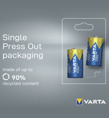 Varta Longlife Power C LR14 Baby 1.5V Alkaline Battery