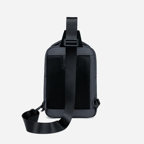 Arctic Hunter XB00678 Men’s Crossbody Shoulder Bag – Waterproof Casual Sling with USB Charging Port – Gray