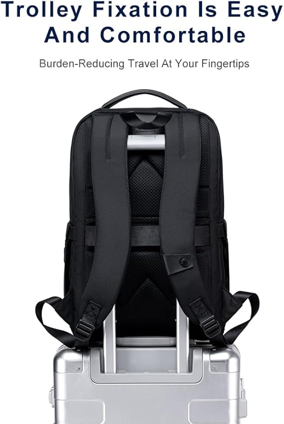 Arctic Hunter- B00671-Blue Slim Backpack for Men 16L Compact Office 15.6-inch Laptop Bag 2 Pockets L