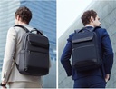 Arctic Hunter- B00671-Blue Slim Backpack for Men 16L Compact Office 15.6-inch Laptop Bag 2 Pockets L